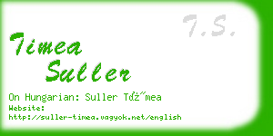 timea suller business card